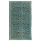 Light Blue Over-Dyed Vintage Handmade Turkish Rug, Authentic Home Decor Carpet. 5.8 x 9.4 Ft (176 x 285 cm)