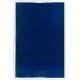 Blue Overdyed Vintage Hand-Knotted Turkish Area Rug, Ideal for Modern Home & Office Decor. 6.2 x 9.5 Ft (186 x 287 cm)
