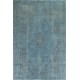 Light Blue Overdyed Vintage Handmade Area Rug, Large Central Anatolian Carpet. 7.3 x 10.5 Ft (220 x 320 cm)