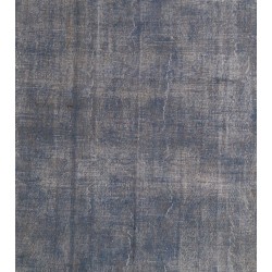 Light Blue Over-Dyed Vintage Handmade Turkish Rug. 9.8 x 13 Ft (297 x 395 cm)
