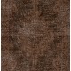 Brown Overdyed Rug, Vintage Handmade Carpet from Turkey. 3.7 x 7 Ft (112 x 212 cm)