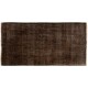 Brown Overdyed Rug, Vintage Handmade Carpet from Turkey. 4 x 7.3 Ft (120 x 220 cm)