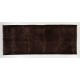 Brown Overdyed Runner Rug, Vintage Handmade Corridor Carpet from Turkey. 4.9 x 11.8 Ft (147 x 358 cm)
