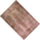 Brown Overdyed Rug, Vintage Handmade Carpet from Turkey. 5.5 x 8.3 Ft (167 x 250 cm)