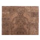 Vintage Hand-Knotted Central Anatolian Area Rug in Terracotta Color. 6 x 9.5 Ft (180 x 287 cm)