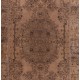 Vintage Hand-Knotted Central Anatolian Area Rug in Terracotta Color. 6 x 9.5 Ft (180 x 287 cm)