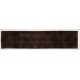 Brown Overdyed Runner Rug, Vintage Handmade Corridor Carpet from Turkey. 2.5 x 10.7 Ft (75 x 325 cm)