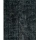 Black Over-Dyed Vintage Handmade Turkish Accent Rug, Great 4 Modern Interiors. 3.8 x 6.7 Ft (115 x 202 cm)