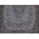 Gray Over-Dyed Rug for Contemporary Interiors. Hand-Knotted Vintage Turkish Carpet. 4 x 6.9 Ft (120 x 209 cm)