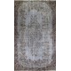 Gray Over-Dyed Rug for Modern Interiors. Handmade Vintage Turkish Carpet. 5.4 x 9 Ft (162 x 274 cm)