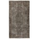 Gray Over-Dyed Rug for Modern Interiors. Handmade Vintage Turkish Carpet. 5.5 x 9.2 Ft (166 x 280 cm)