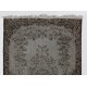 Gray Over-Dyed Rug for Modern Interiors. Handmade Vintage Turkish Carpet. 5.6 x 8.3 Ft (170 x 250 cm)