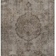 Gray Over-Dyed Rug for Modern Interiors. Mid-Century Vintage Turkish Carpet. 5.7 x 9.2 Ft (173 x 278 cm)