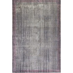 Distressed Gray Over-Dyed Rug for Modern Interiors. Handmade Vintage Turkish Carpet. 6 x 8.9 Ft (180 x 270 cm)