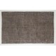 Gray Over-Dyed Rug for Modern Interiors. Handmade Vintage Turkish Carpet. 6 x 9.7 Ft (180 x 293 cm)