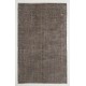 Gray Over-Dyed Rug for Modern Interiors. Handmade Vintage Turkish Carpet. 6 x 9.7 Ft (180 x 293 cm)