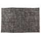 Gray Over-Dyed Rug for Modern Interiors. Mid-Century Vintage Turkish Carpet. 6 x 9 Ft (183 x 275 cm)