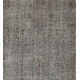 One-of-a-kind Gray Over-Dyed Rug for Modern Interiors. Handmade Vintage Turkish Carpet. 6.3 x 8.2 Ft (190 x 249 cm)