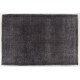Charcoal Gray Over-Dyed Rug for Contemporary Interiors. Hand-Knotted Vintage Turkish Carpet. 6.7 x 9.8 Ft (204 x 297 cm)