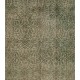 Green Overdyed Rug. Floral Patterned Hand-Knotted Vintage Turkish Carpet. 3.9 x 6.9 Ft (118 x 210 cm)