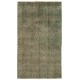 Green Overdyed Rug. Floral Patterned Hand-Knotted Vintage Turkish Carpet. 3.9 x 6.9 Ft (118 x 210 cm)
