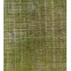Light Green Overdyed Rug for Modern Home & Office. Hand-Knotted Vintage Turkish Carpet. 6.4 x 9.5 Ft (195 x 288 cm)