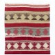 Striped & Geometric Pattern Handwoven Kilim Runner. Turkish Wool Hallway Runner. 3.4 x 10.8 Ft (102 x 328 cm)