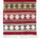 Striped & Geometric Pattern Handwoven Kilim Runner. Turkish Wool Hallway Runner. 3.4 x 10.8 Ft (102 x 328 cm)