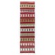 Striped & Geometric Pattern Handwoven Kilim Runner. Turkish Wool Hallway Runner. 3.4 x 10.8 Ft (102 x 328 cm)