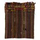 Tribal Style 1960's Kilim. Handmade Turkish Wall Hanging. 3.7 x 4.6 Ft (110 x 140 cm)
