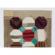 Modern Hand-Made Turkish Patchwork Rug with Hexagon Design. 3.9 x 6 Ft (116 x 180 cm)