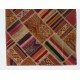 Contemporary Handmade Patchwork Kilim Rug, Flat-Weave Floor Covering. 4 x 6.3 Ft (120 x 190 cm)