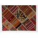 Contemporary Handmade Patchwork Kilim Rug, Flat-Weave Floor Covering. 4 x 6 Ft (123 x 180 cm)