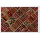 Contemporary Handmade Patchwork Kilim Rug, Flat-Weave Floor Covering. 4 x 6 Ft (123 x 180 cm)