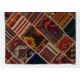 Contemporary Handmade Patchwork Kilim Rug, Flat-Weave Floor Covering. 4 x 6 Ft (123 x 183 cm)