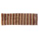 Vintage Striped Handwoven Wool Kilim Runner. Turkish Double Sided Hallway Runner. 4 x 11.9 Ft (124 x 360 cm)