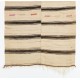 Vintage Striped Wool Kilim from Turkey. Handmade Double Sided Hallway Runner. 4.2 x 12.5 Ft (127 x 378 cm)