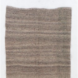 Vintage Striped Wool Kilim from Turkey. Handmade Double Sided Hallway Runner. 4.2 x 13.5 Ft (127 x 410 cm)