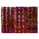 Mutlicolored Anatolian Kilim "Flat-Weave", Handwoven Vintage Wall Hanging. 4.3 x 6 Ft (130 x 180 cm)