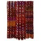 Mutlicolored Anatolian Kilim "Flat-Weave", Handwoven Vintage Wall Hanging. 4.3 x 6 Ft (130 x 180 cm)