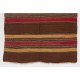 HandWoven Vintage Turkish Kilim Made of 100% Wool. 4.3 x 5.8 Ft (131 x 176 cm)
