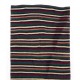 Colorful Nomadic Handwoven Vintage Turkish Wool Kilim. Striped Hallway Runner (Reversible). 4.7 x 11.8 Ft (142 x 357 cm)