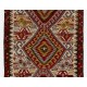 20th Century Hand-Woven Turkish Runner Kilim with Geometric Design. 4.7 x 11 Ft (143 x 333 cm)