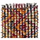 Handmade Turkish Kilim Rug with Colorful Poms. Tribal Style Bed Cover & Wall Hanging. 4.8 x 9 Ft (144 x 277 cm)