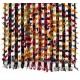 Handmade Turkish Kilim Rug with Colorful Poms. Tribal Style Bed Cover & Wall Hanging. 4.8 x 9 Ft (144 x 277 cm)