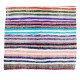 Lovely Multicolored Striped Double Sided Kilim, Vintage Handwoven Rag Rug. 4.8 x 8.7 Ft (145 x 264 cm)