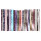 Lovely Multicolored Striped Double Sided Kilim, Vintage Handwoven Rag Rug. 4.8 x 8.7 Ft (145 x 264 cm)