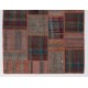 Turkish Patchwork Kilim (Flat-weave) with Tribal Flair, Vintage Handmade Rug. 5 x 8 Ft (152 x 245 cm)
