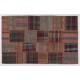 Turkish Patchwork Kilim (Flat-weave) with Tribal Flair, Vintage Handmade Rug. 5 x 8 Ft (152 x 245 cm)
