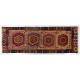 Antique Kilim, Geometric Pattern Handmade Turkish Rug. 5 x 14.2 Ft (152 x 430 cm)